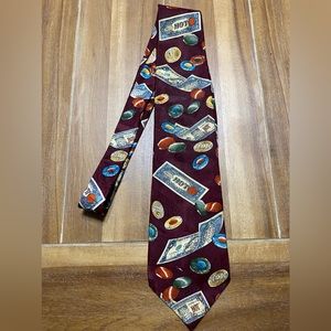 Vintage TABASCO Hot Sauce 100% Silk Novelty Tie Necktie Made In USA